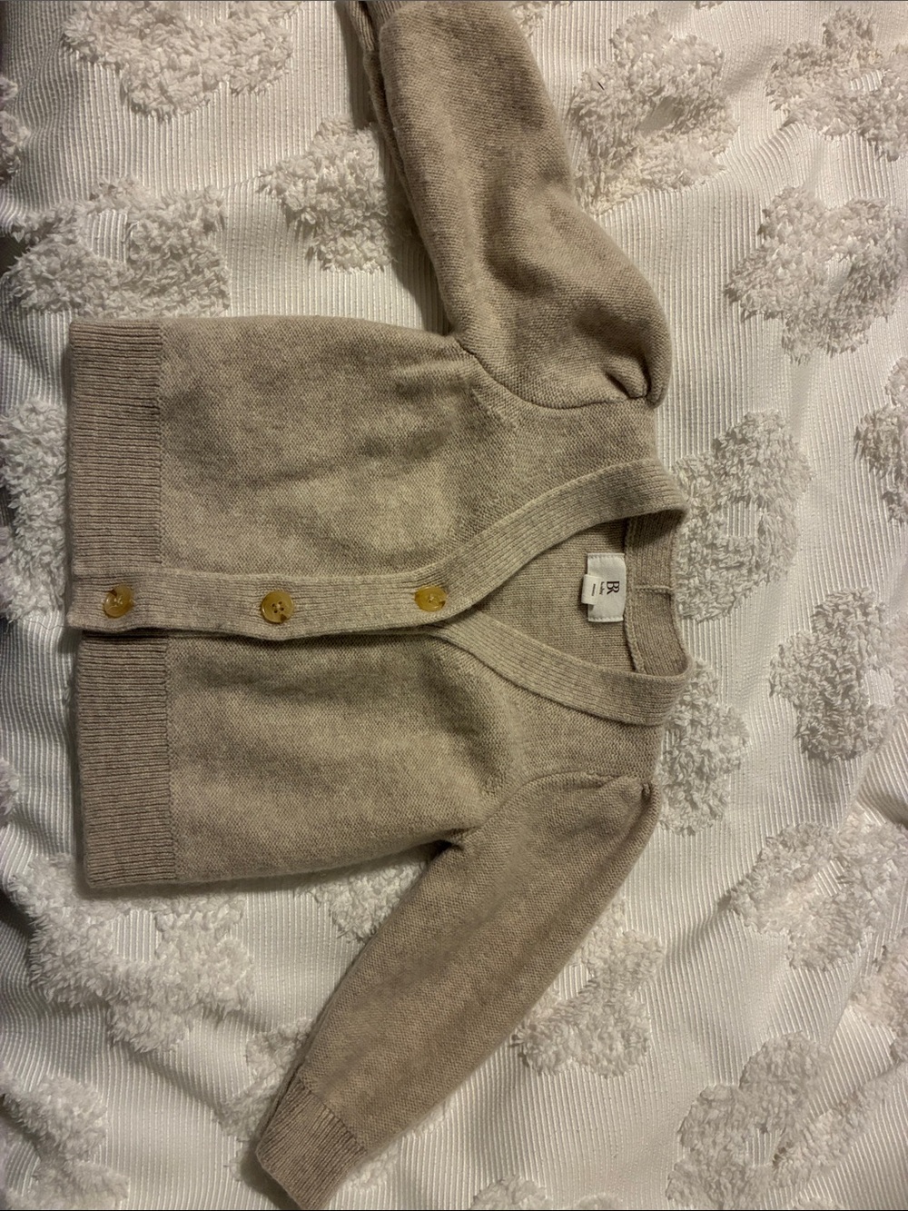 Banana Republic Neutral Beige Button-Front Women's Cardigan